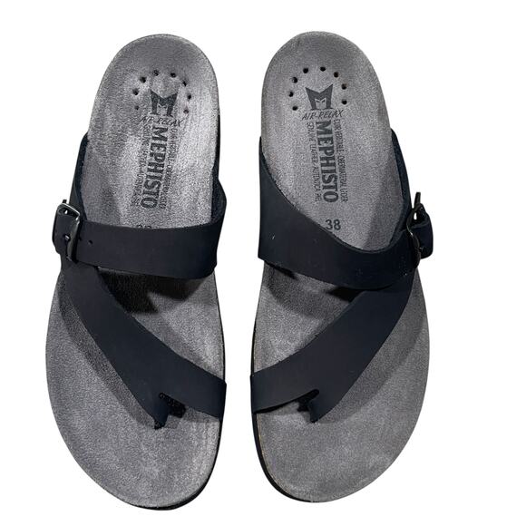 Mephisto Women's Comfortable Helen Sandals in Black Size 38 US 8 - Picture 5 of 8